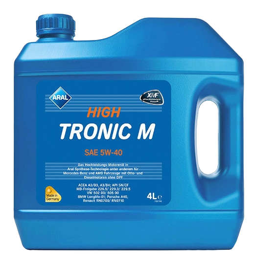 Моторное масло Aral HighTronic M 5W-40, 4л